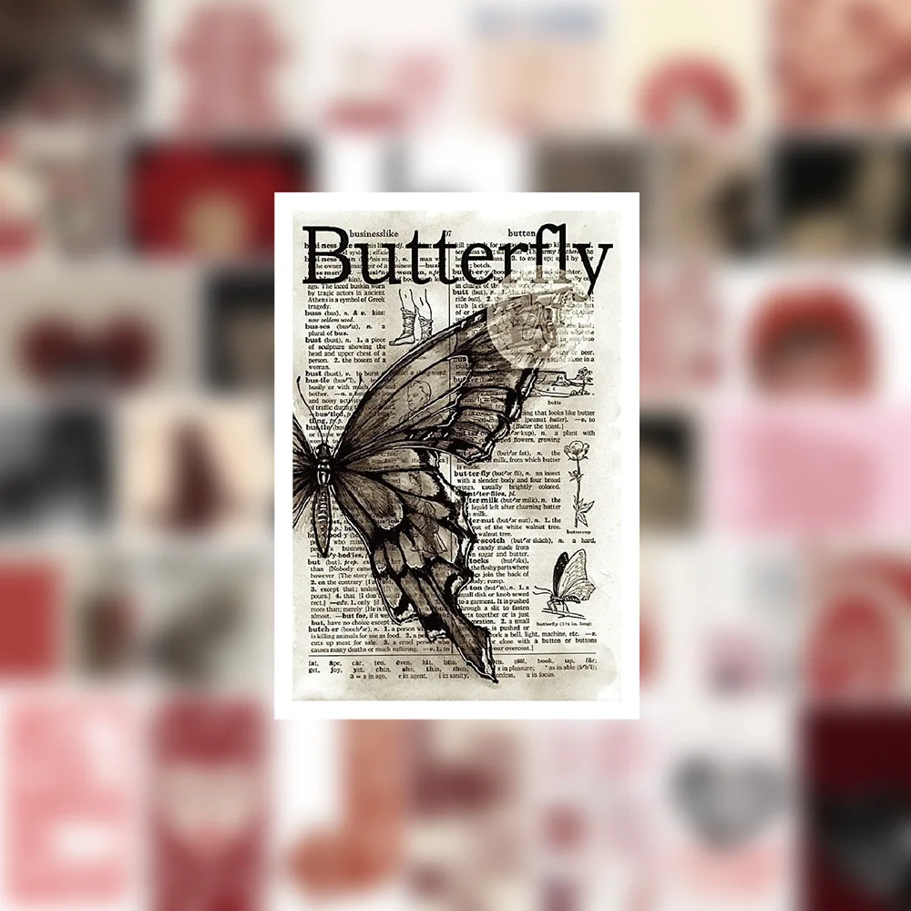 60 قطعة ملصق ريترو الكرتون ملصق الديكور الإبداعي قضية الهاتف المحمول دفتر كوب ماء لتقوم بها بنفسك لعبة هدية ملصق #2