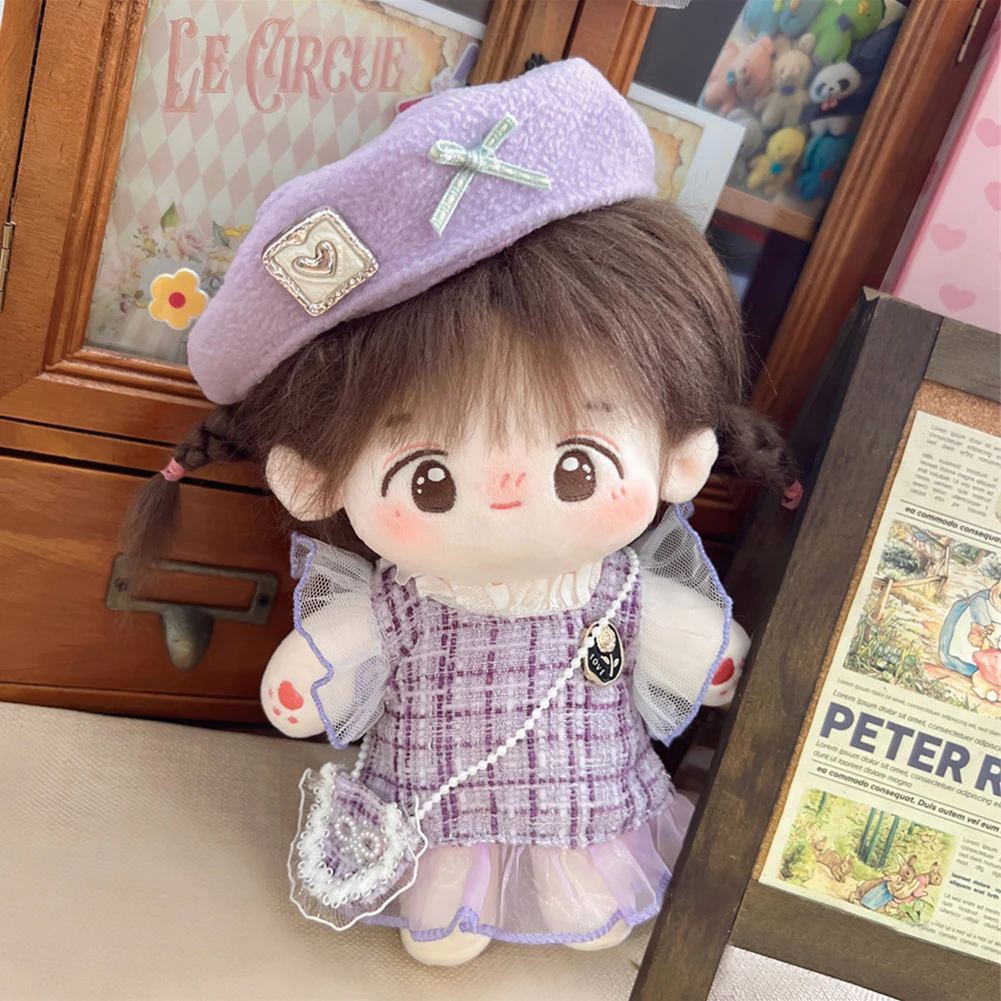 20cm Cotton Doll Dress Up Clothes Lolita Maid Dress Cute Fresh Princess Small Skirt