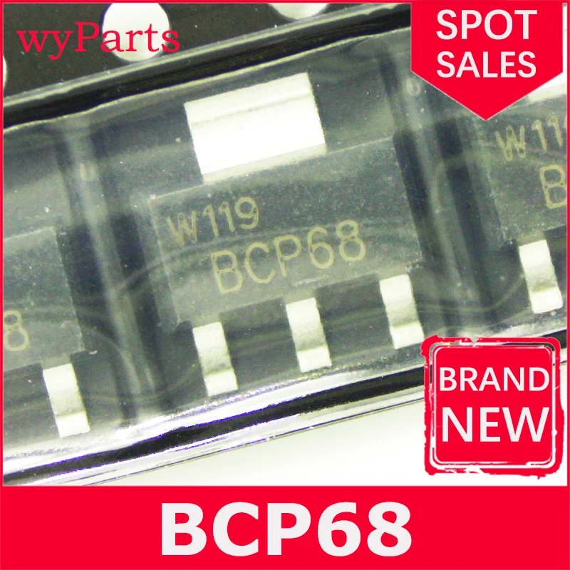 Transistores bipolares BCP68,1 piezas, SOT223, BJT, BCP68,115, SOT223, SC-73