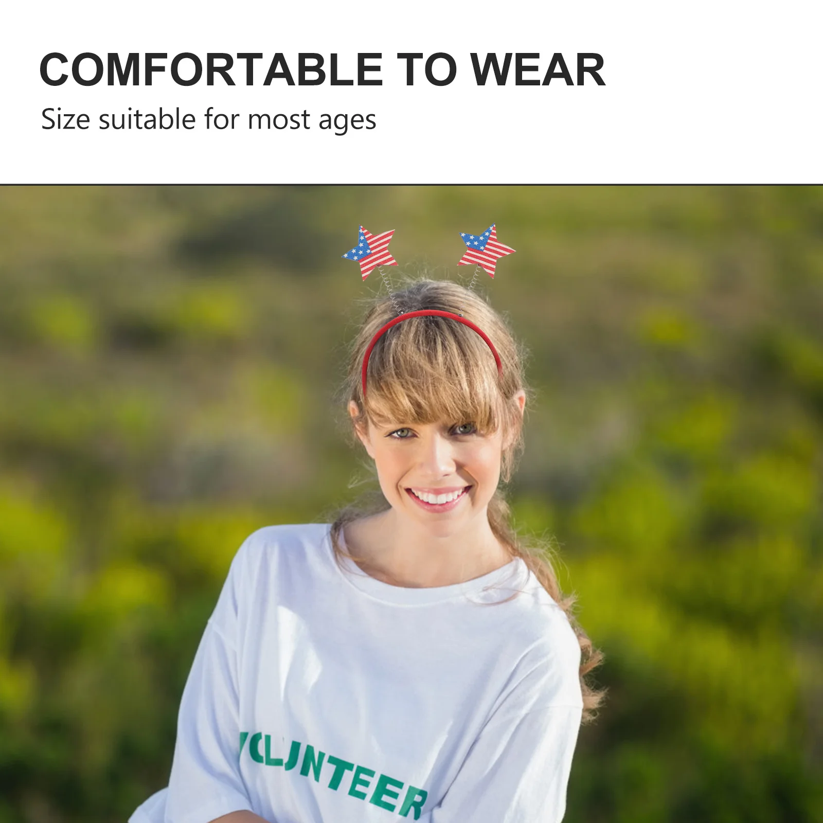 

4Pcs Independence Day Party Hair Hoops Creative Headdress Fourth of July Decorative Hairbands Festival Gathering Party Headwear