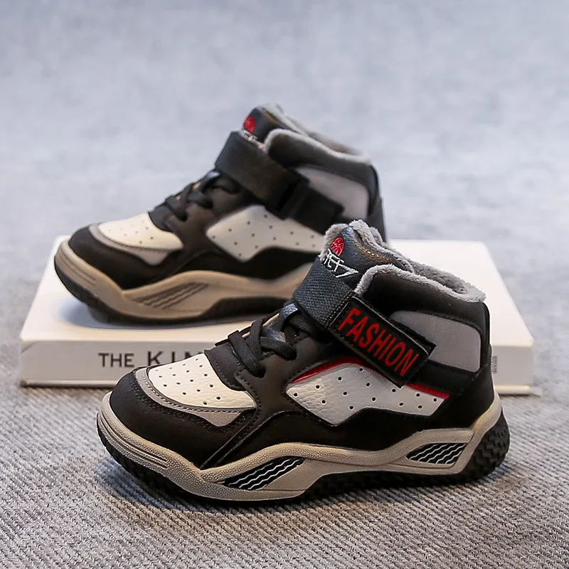 Winter-Kinder-Turnschuhe für Mädchen und Jungen, warme Freizeitschuhe, 2025, Retro-Freizeit-Sportschuhe, rutschfeste, bequeme Baumwollschuhe für Kinder