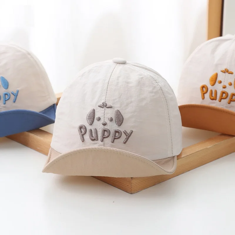 4 Colors Summer Boys Cartoon Dog Baseball Caps Kids Outdoor Sun Hat Headwear Accessories 6-24M