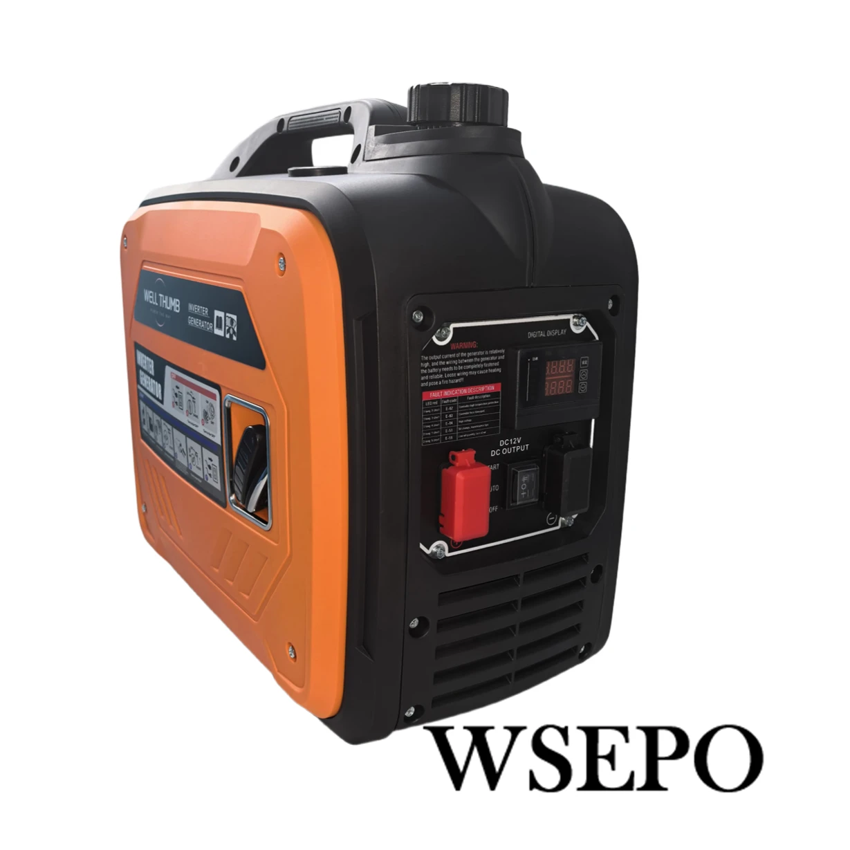 WELL THUMB 1KW Portable Silent 12V DC Generator Applied for Battery Charging With Auto-Start Function