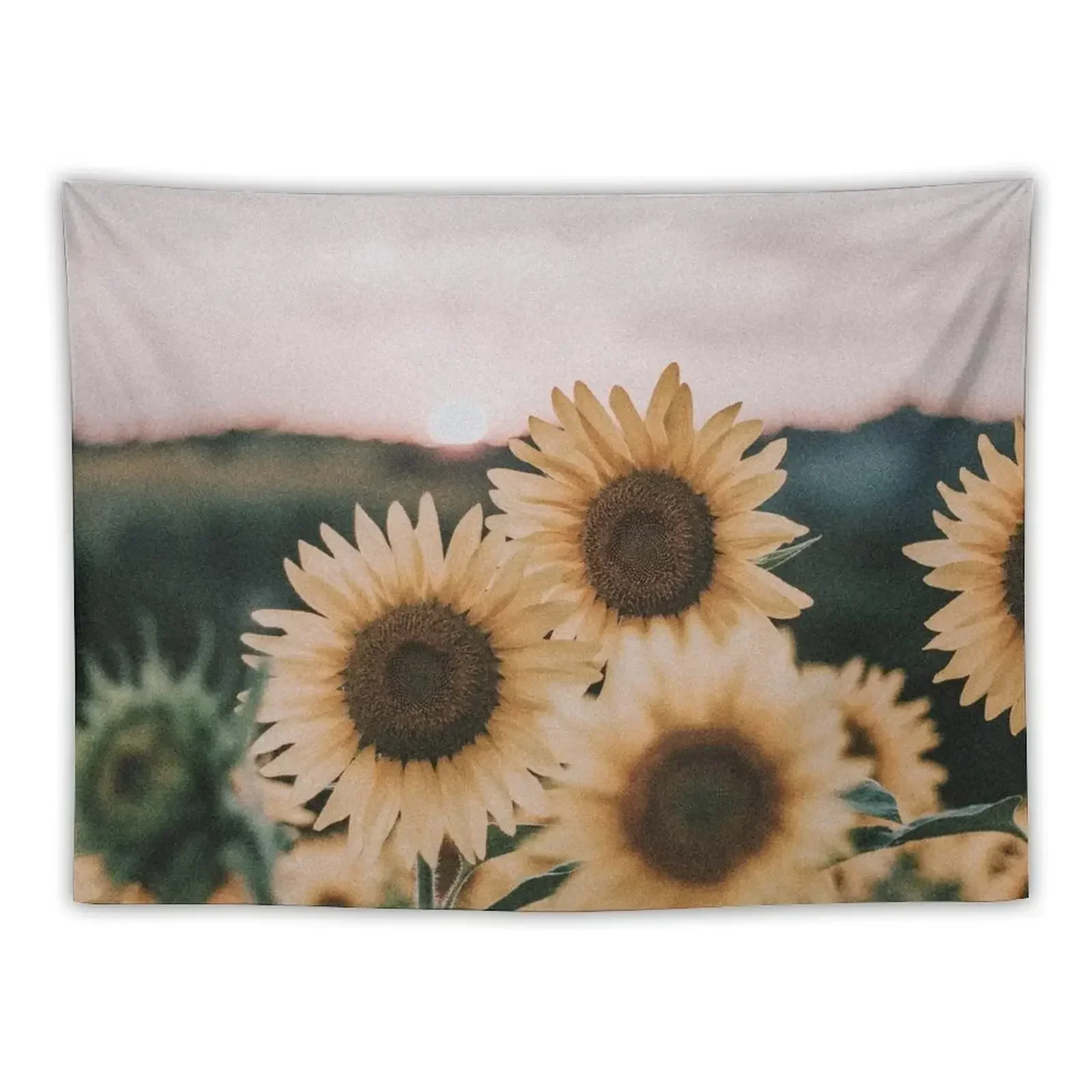 

sunflowers + sunset Tapestry Decoration For Home Cute Room Things Mushroom Home And Comfort Decor Tapestry