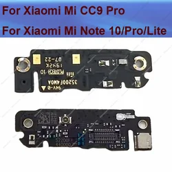 For Xiaomi Mi CC9 Pro Microphone Mic Module Board &Antenna Signal Board Connect Flex Cable Repair Part Mi Note 10/10 Pro/10 Lite