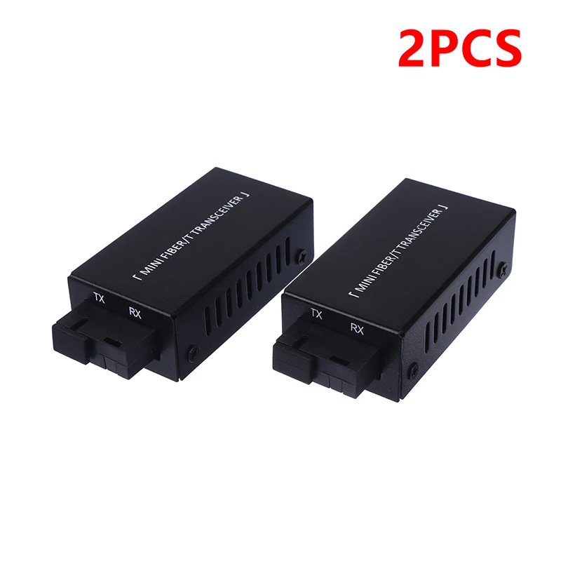 1 Pair Mini Gigabit Fiber Media Converter 1000Mbps Fiber Transceiver SC To RJ45 Ethernet Switch 20Km