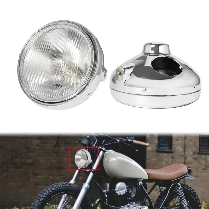 

Hot Sale 1PC Motorcycle Headlamp Assembly White for Headlight for CB400 CB400F CB-1 CB750 CB400SF Superfour NT650 92-98