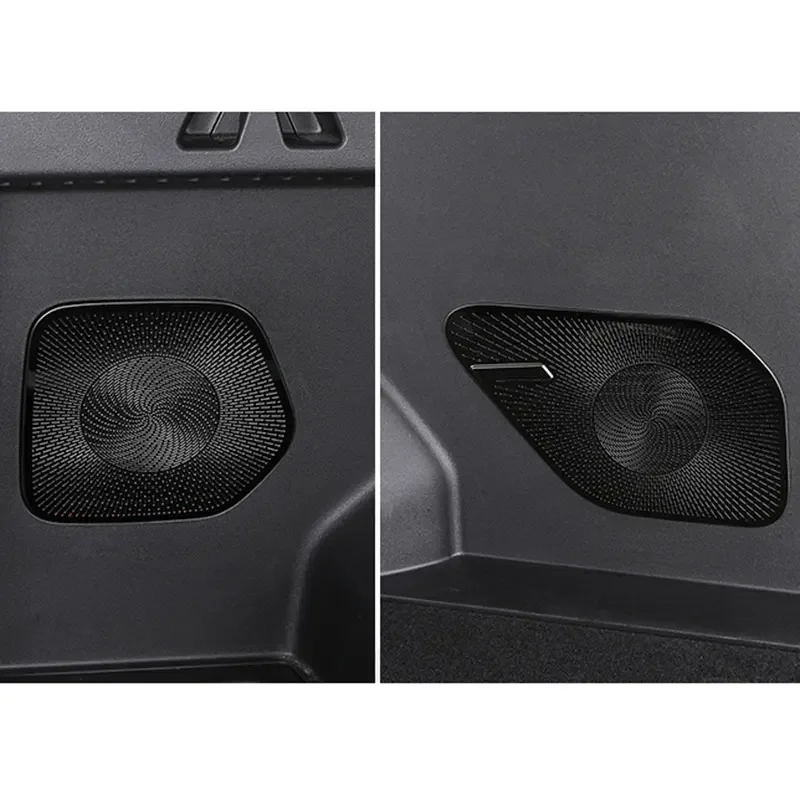 Car Trunk Audio Panel Sound Speaker Trims Cover for Geely Boyue L Atlas 2023 2024 2025 Accessories Kit Auto Protector Parts