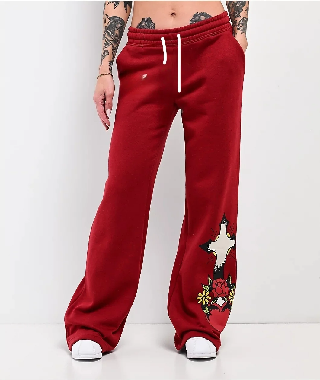 2026 High-Waist Wide-Leg Y2K Hip-Hop Print Loose Jeans Retro Schwarz Streetwear für Paare im Harajuku-Stil – Detail 5