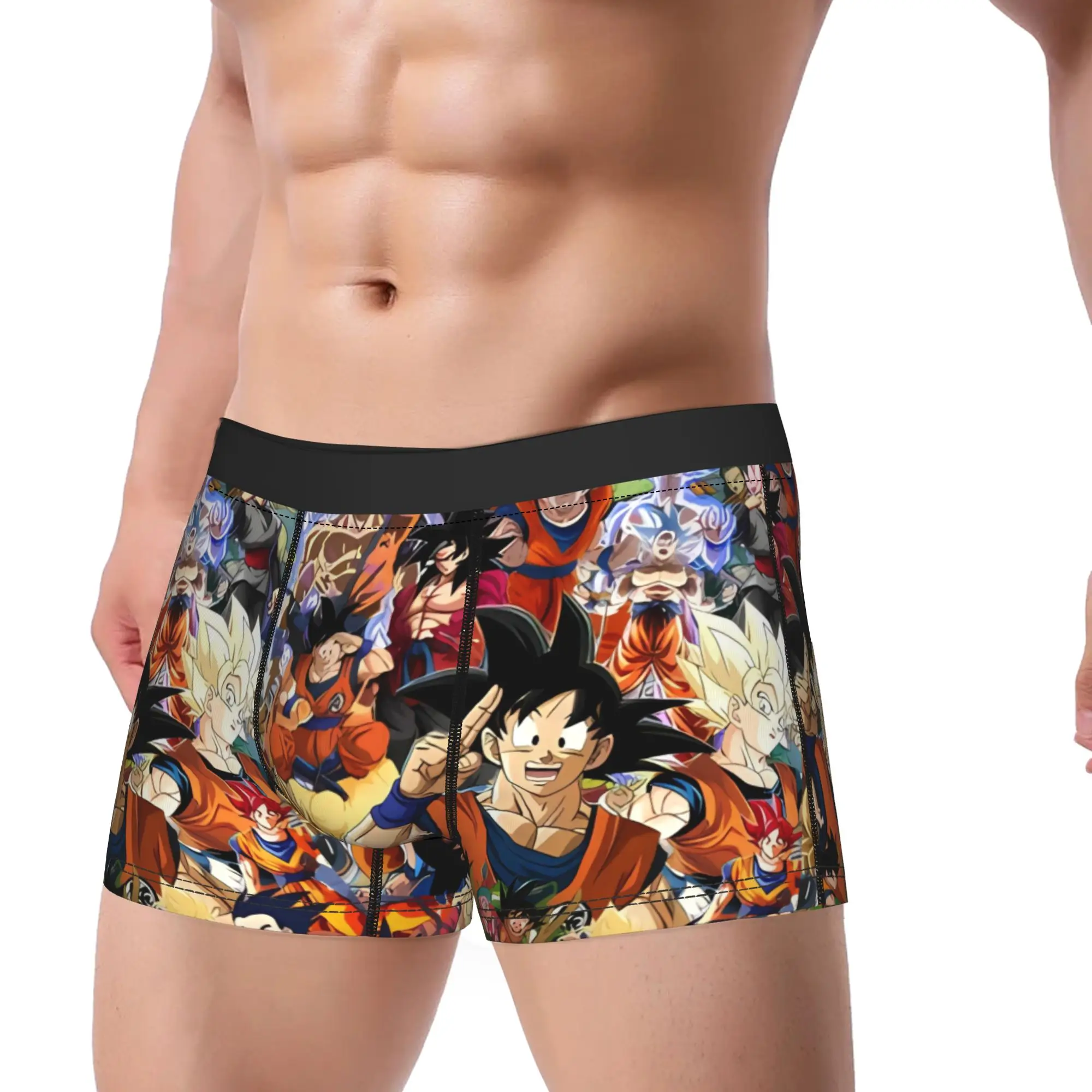 D-Dragon B-Ball 3D Japanese Anime Shorts Briefs  Underwear High Quality Men's Breathable Trunk Printed Large Size Panties