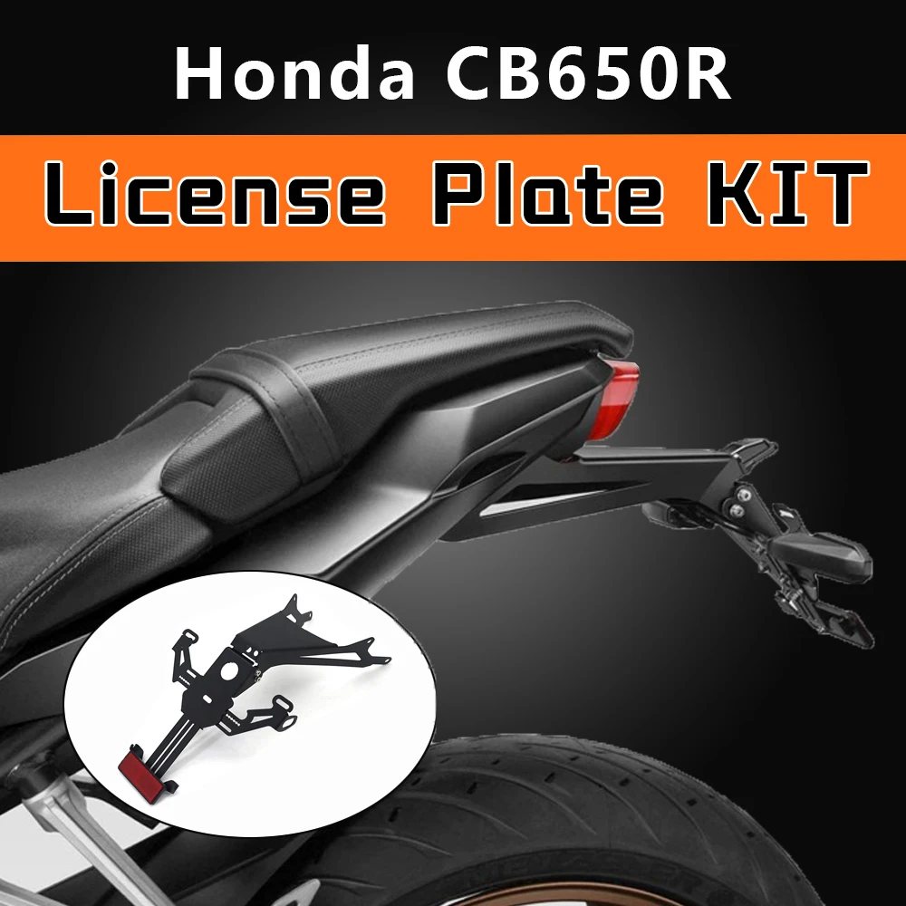 

NEW For Honda CB650R CB 650 R 2021 - 2023 2022 Motorcycle Rear Short Tail Stock License Plate Holder Tailstock Bracket Kit