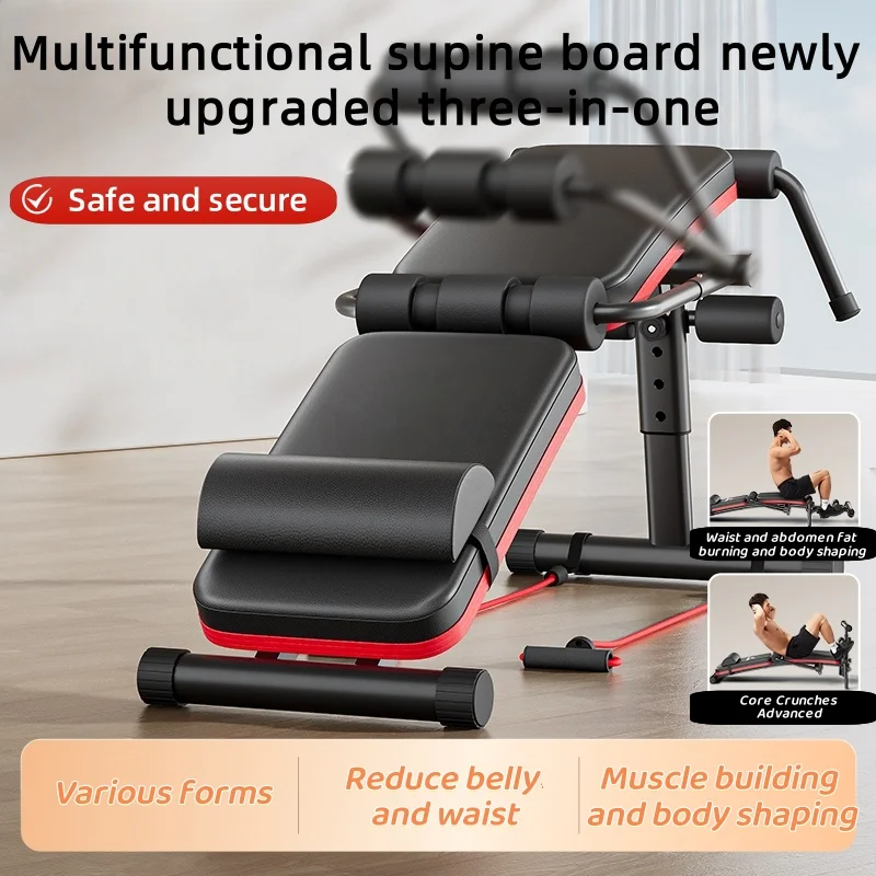 Dumbbell stool sit-up assistant multi-functional abdominal muscle training device supine board Large Fitness Equipment
