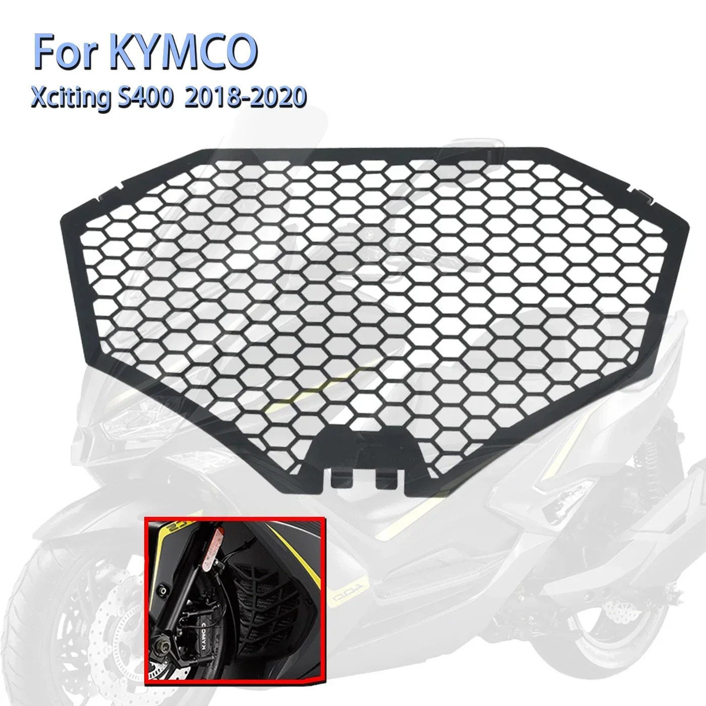 

18-20 year modified water tank net cover water tank protective cover heat dissipation in the Guang For KYMCO Xciting S400