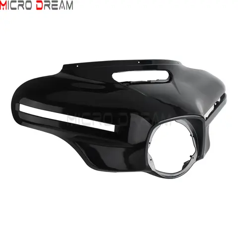 Motorcycle Headlight Fairing LED Outer Batwing Cover Turn Signal Light For Harley Touring CVO Street Electra Tri Glide 2014-2024