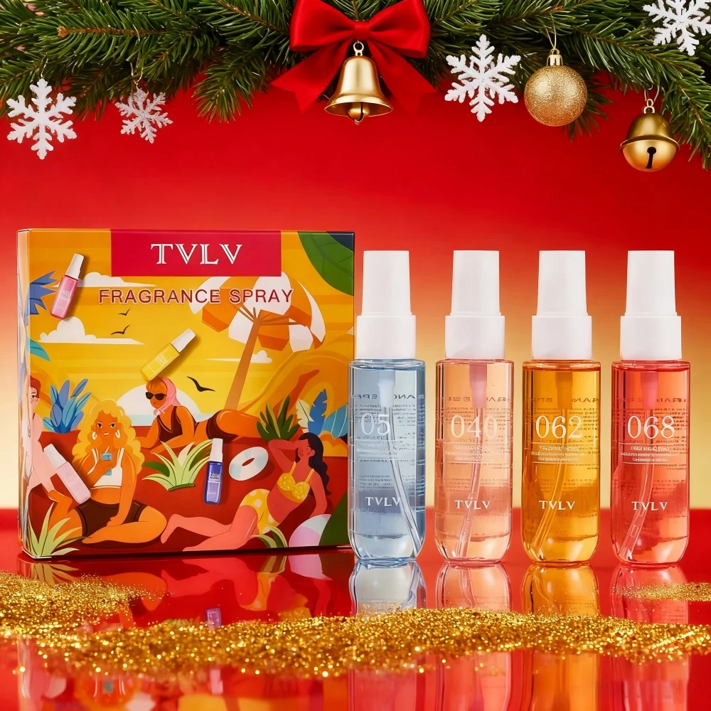 

Alcohol Free perfume Women's Men's Gift Box 4-piece Set of Vegetables, Persistent Fragrance Christmas gift