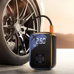 Portable Car Air Pump Electric Tire Inflator Pump Wireless Intelligent Digital Display Tire Gases Machines Car Air Compressor