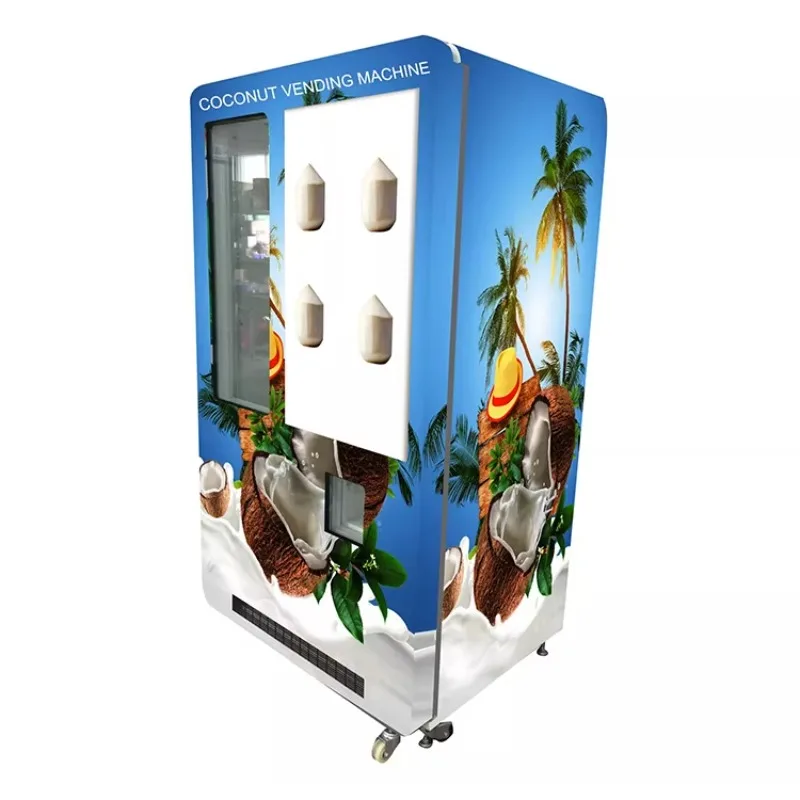 FL Wholesale New Smart Display Coconut Fruit Vegetable Food and Beverage Vending Machine Customized