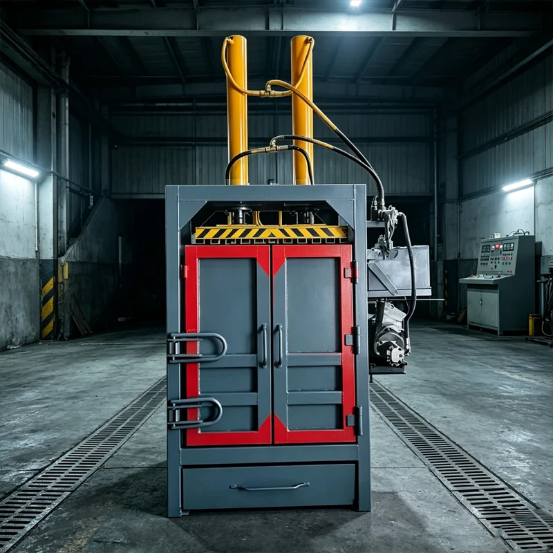 Industrial Vertical Baling Machine Plastic Film Textile Cloth Hydraulic Baler Press Customized