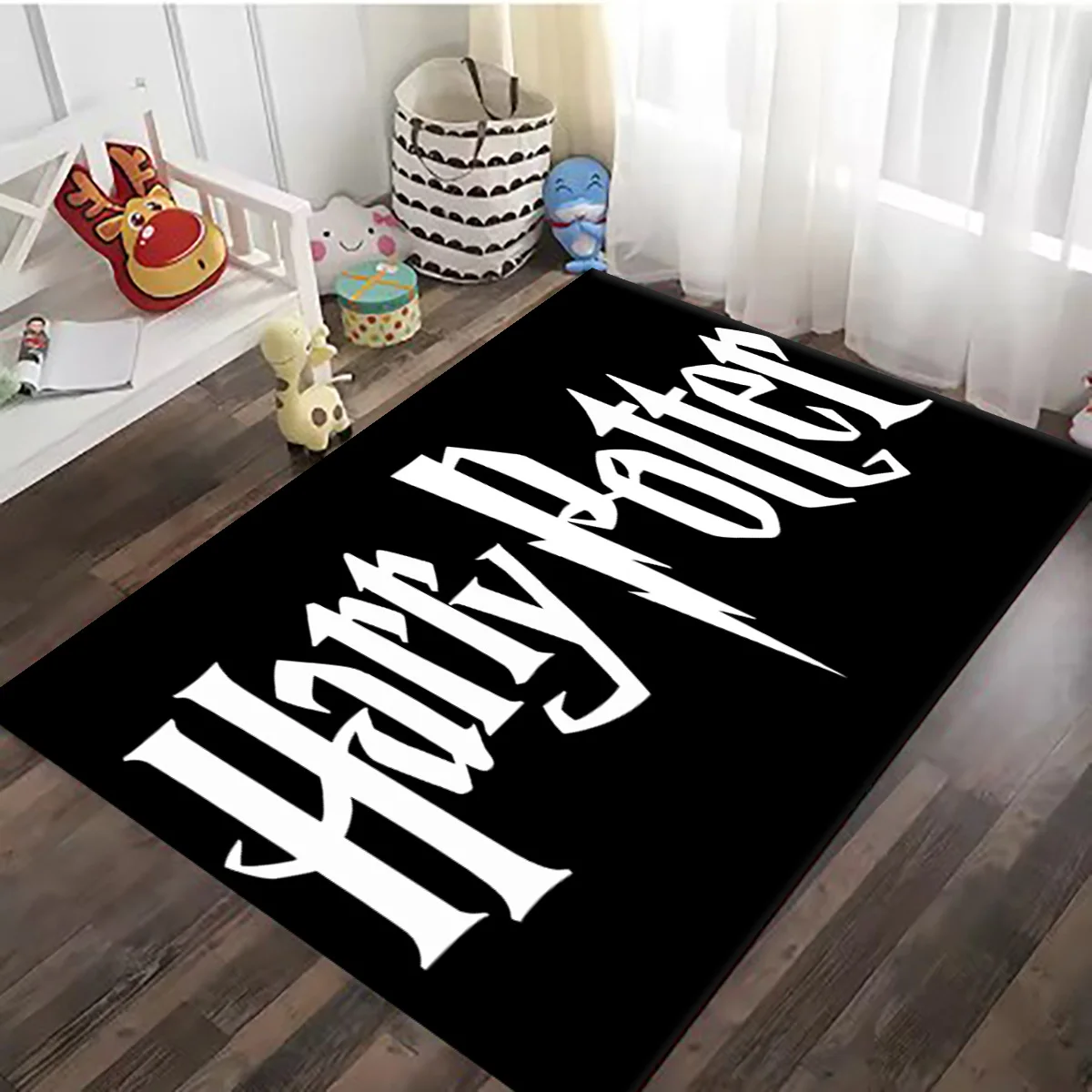 Movies H-Harries Logo castle illustration resistant dirt Non Slip Multi Functional Carpet Rug Door Alfombra Room Mat Welcome Mat