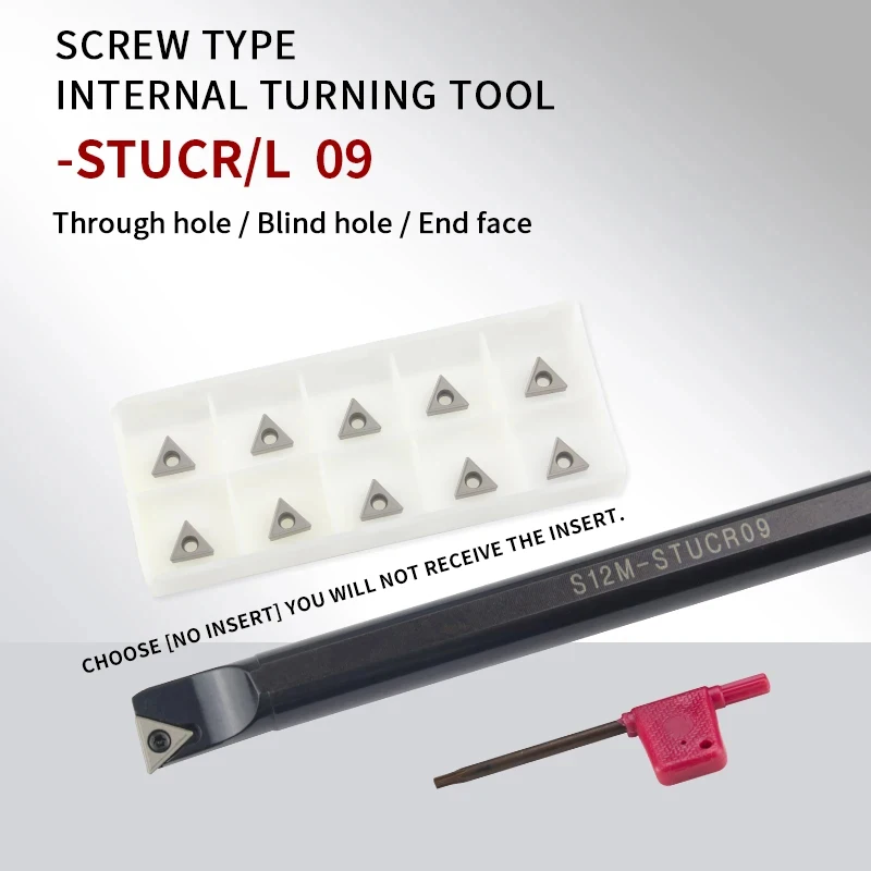 STUCR S08K-STUCR09 S10K-STUCR09 S12M-STUCR09 내부 터닝 공구 홀더 TCMT/TCGT09 터닝 카바이드 인서트