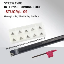 STUCR S08K-STUCR09 S10K-STUCR09 S12M-STUCR09 Internal Turning Tool Holder TCMT/TCGT09 Turning Carbide Inserts