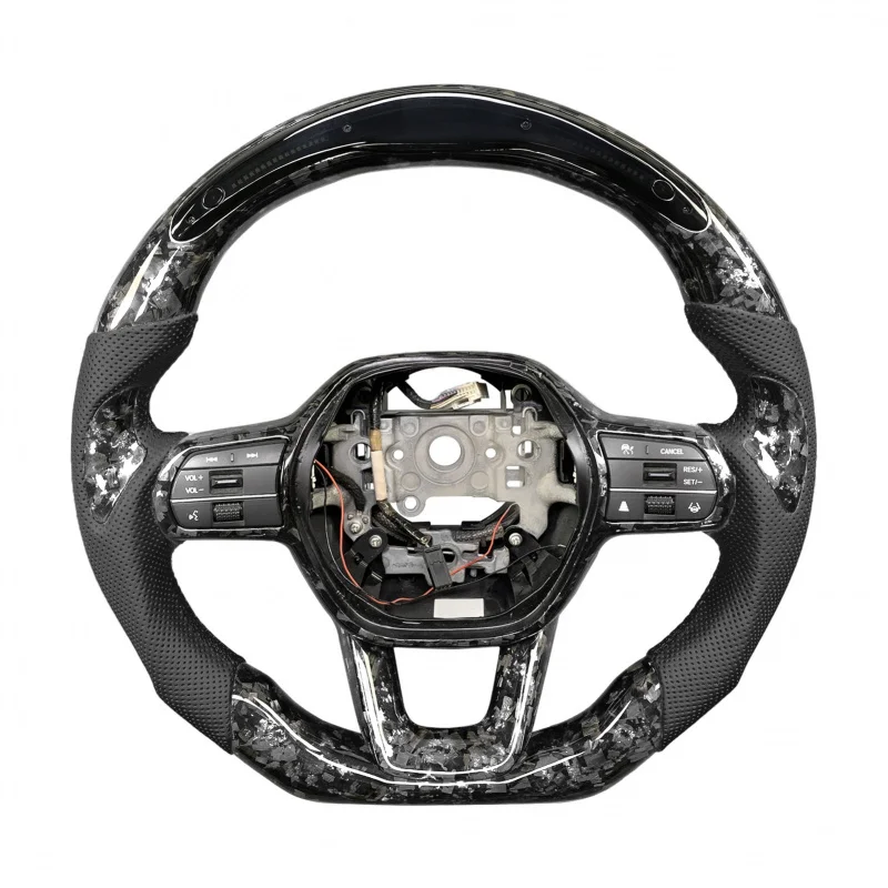 

Car Accessories Upgrade Fit11Th Gen Type R 2022-2025 Customized Leather Carbon Fiber Steering Wheel