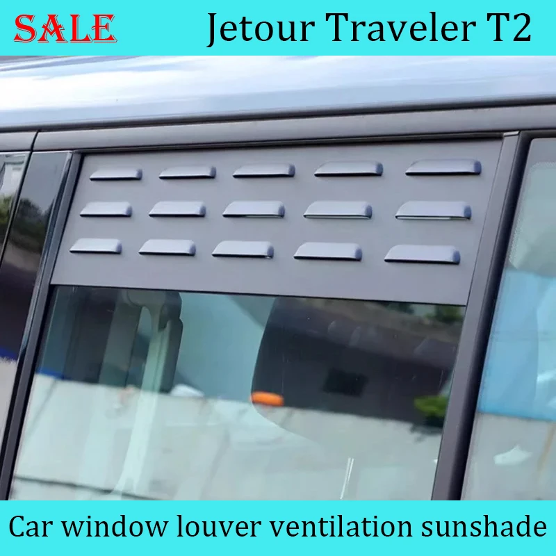 Fit for JETOUR Traveler T2 2023+ Car Window Shutter Ventilation Visor Car Door Ventilation Window Rain Shield Modified Pieces