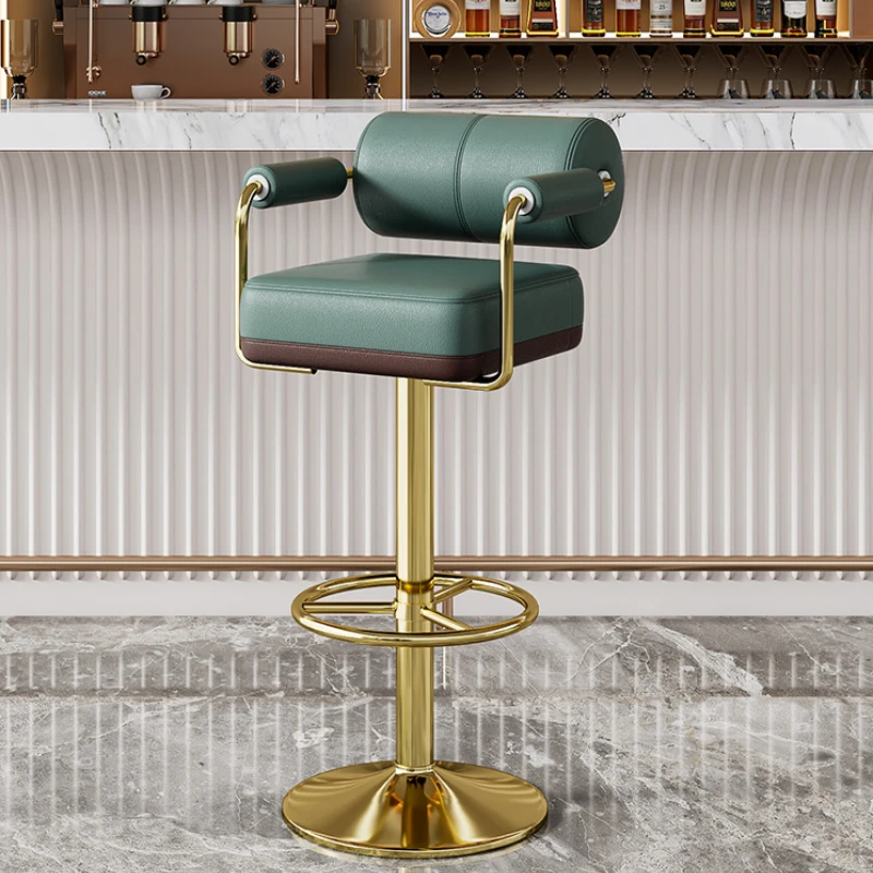 

Beauty Minimalistic Bar Chairs Nordic Adjustable Salon Swivel Bar Stools Gold Modern Comfortable Sillas Para Barra Furniture