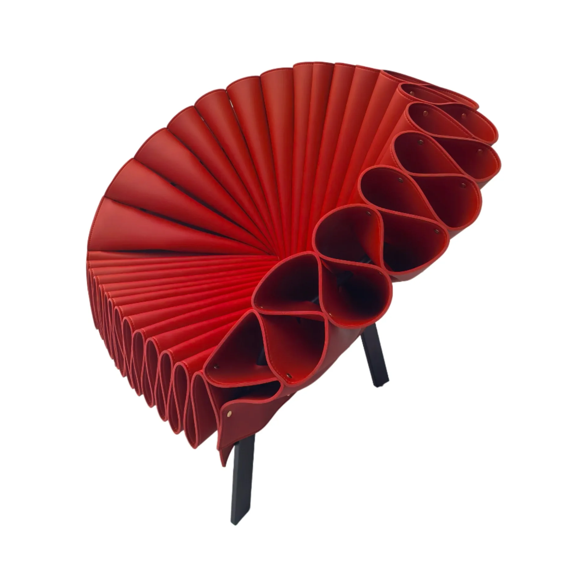 Italian light luxury saddle leather dining chair modern simple high-end restaurant chair home Nordic retro backrest chair