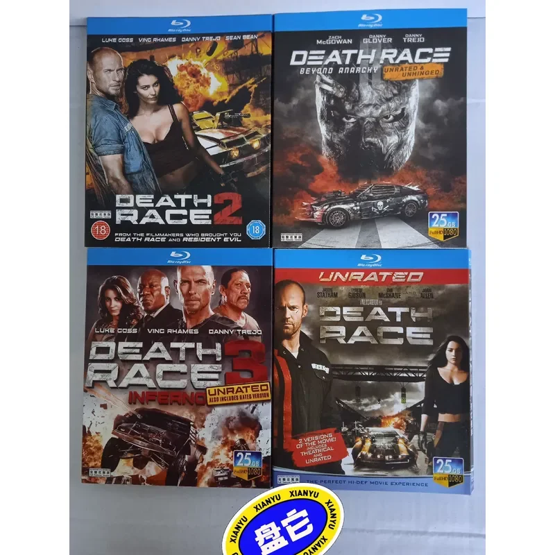 Brand New Unopened Blu-ray Discs Death Racing 1 to 4 Movie Collection
