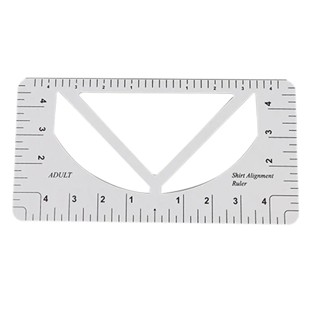 Multi-Functional 4 In 1 V Shaped Ruler Four-Piece Set T-Shirt Guide Calibration Tool Sewing Alignment Tool Sewing Accessories