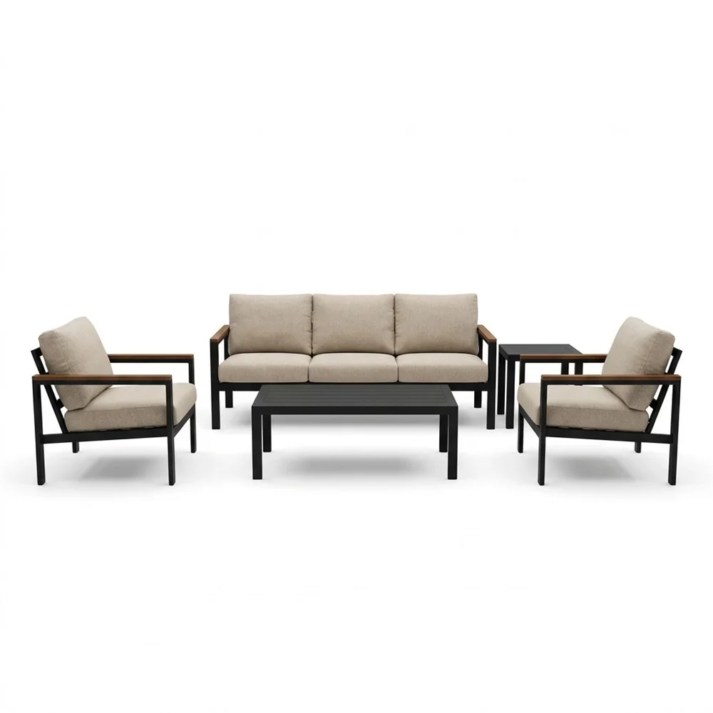 Waterproof UV Resistant Industrial Aluminum Alloy Outdoor Dining Bedroom Patio Garden Hotel Terrace Living Room Eco-Friendly