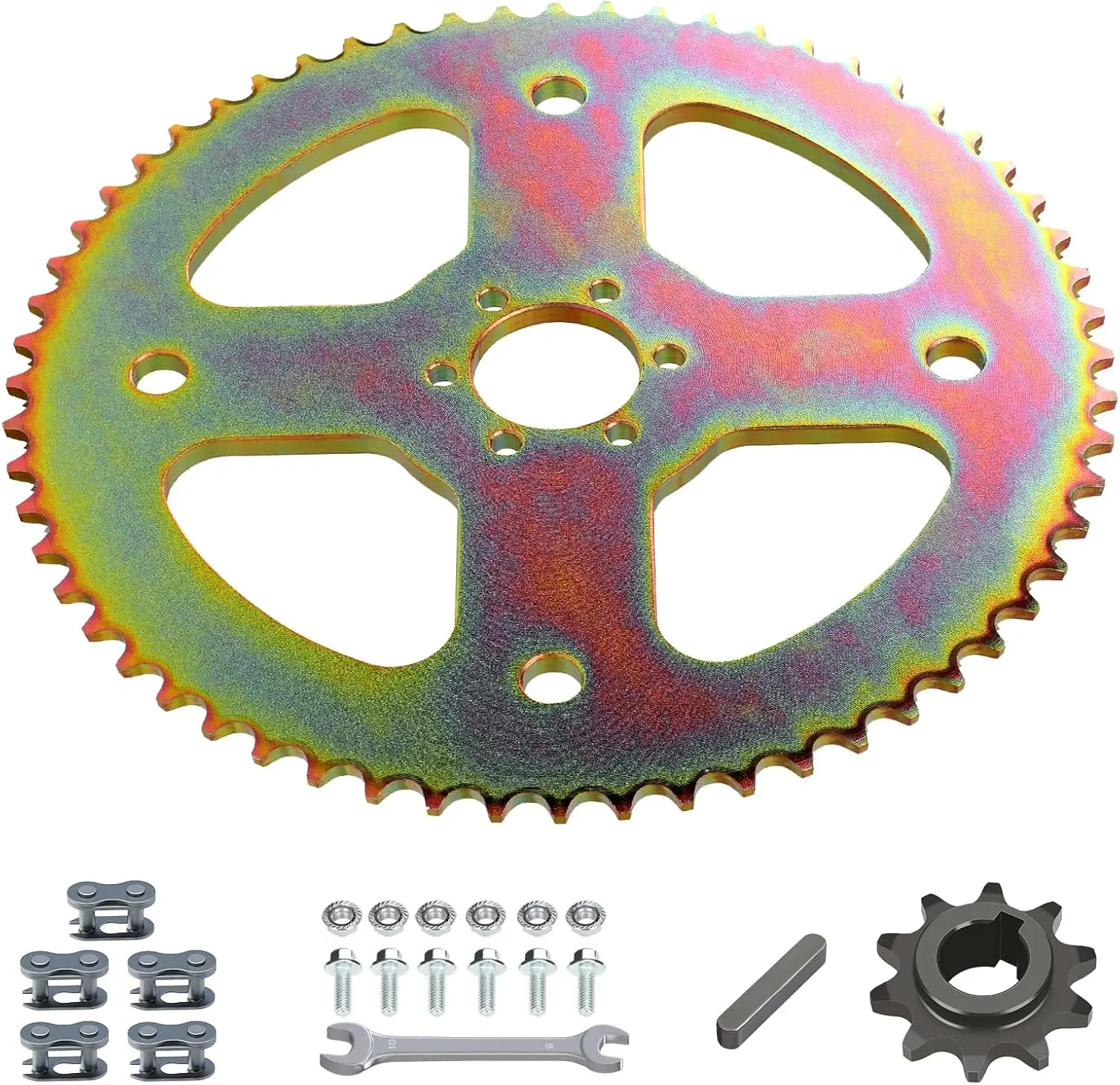 

High Torque 60T Sprocket for #40/41/420 Chain, 37mm Bore, Compatible with Mini Bikes and 212cc Engines