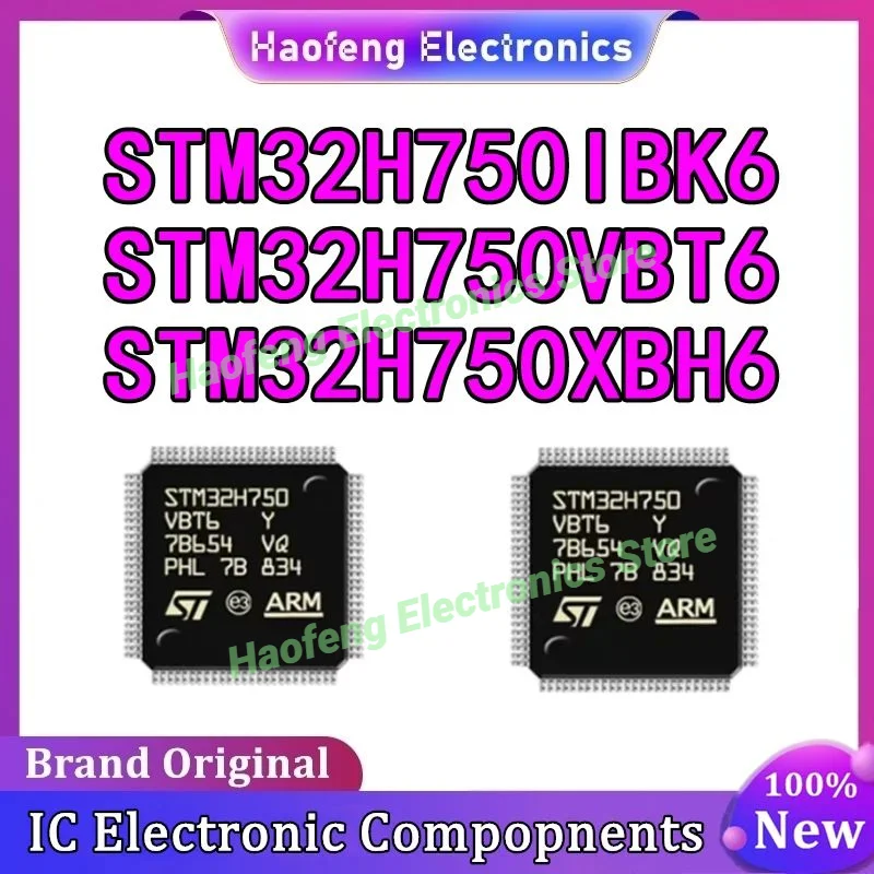 STM32H750VBT6 STM32H750IBK6 STM32H750XBH6 STM32H750 STM32H STM32 STM IC Chip MCU LQFP-100 in magazzino 100% nuova origine
