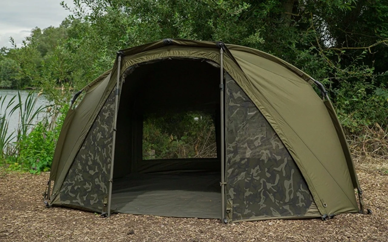 Double Layer 2 Person Foldable Aluminum Rod Summer Polyester Carp Fishing Camping Tent
