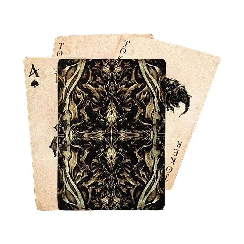 Baraja de juego de póquer Vintage, exquisito ojo del diablo, cartas divertidas, patrón transparente único, juego de mesa de entretenimiento para reunión familiar