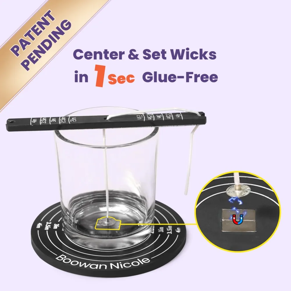 Quick Magnetic Candle Centering Setter Tool & Wick Holder