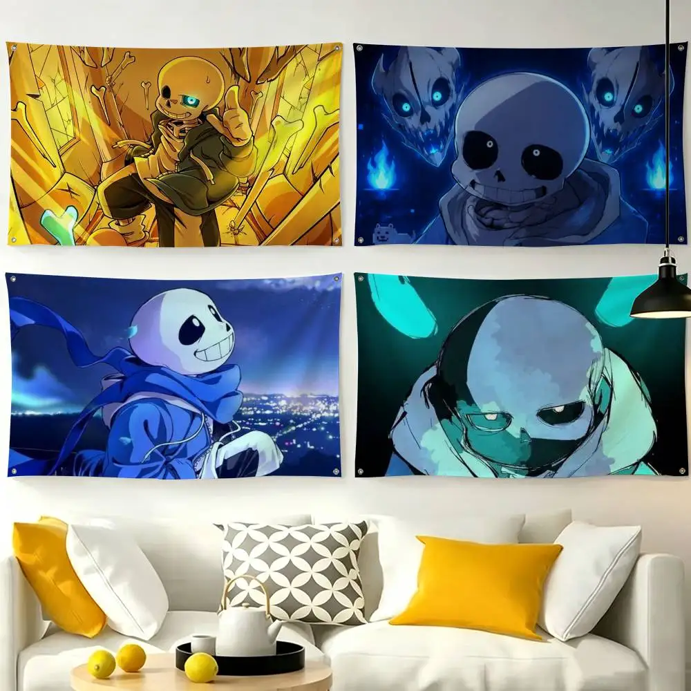 U-Undertale S-Sans  Flag Suitable For Party Club Outdoor Interior Wall Decoration Banner Fans Gift