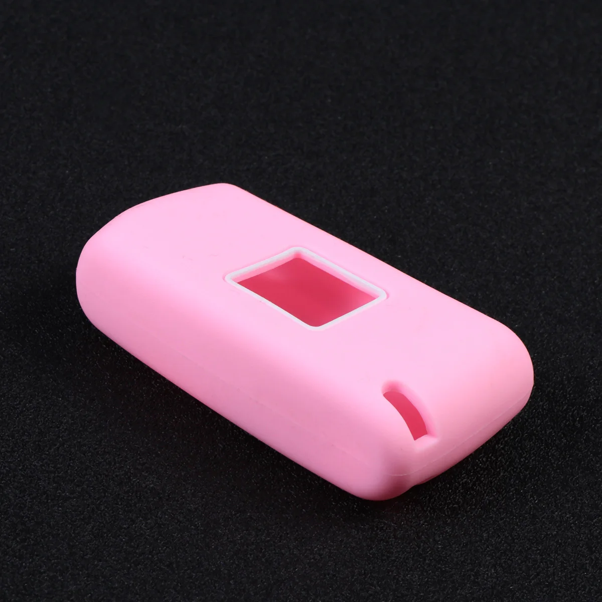 

Pink Silicone Key Case Cover 2 Button for 307 308 408 Cushioning Car Key Container Scratch Collision Protection