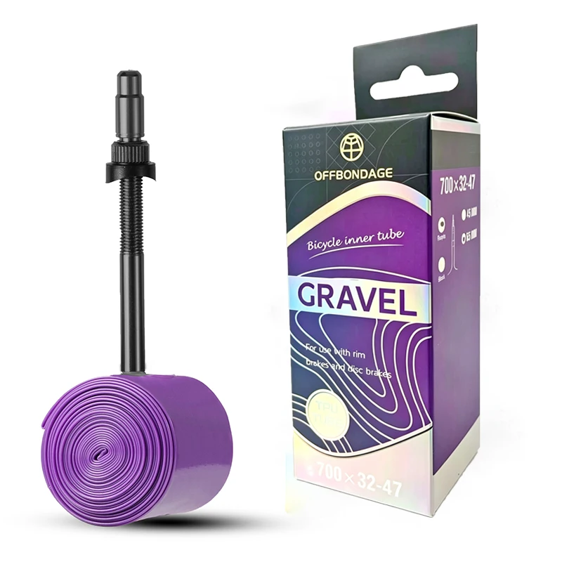 AliExpress OFFBONDAGE Bike TPU Inner Tube 700c Gravel Road Bicycle Tube Ultralight French Valve 45/65mm 700C 32-47C Cycling Accessories
