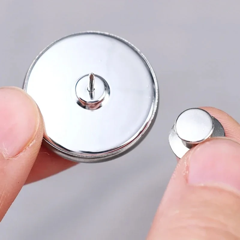 1/2/4/6pairs Magnetic Curtain Clips Double Sided Magnets Closure Hold Silver Holder Buckle Pins Adjustment Curtain Accessories