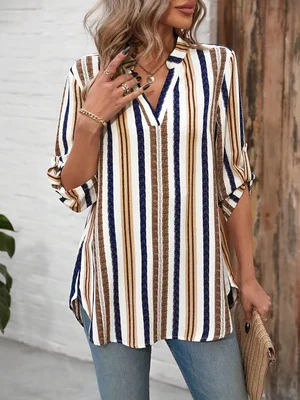 

Ladies Spring Autumn Seasonal New Print Shirt Fashionable Women's Clothing