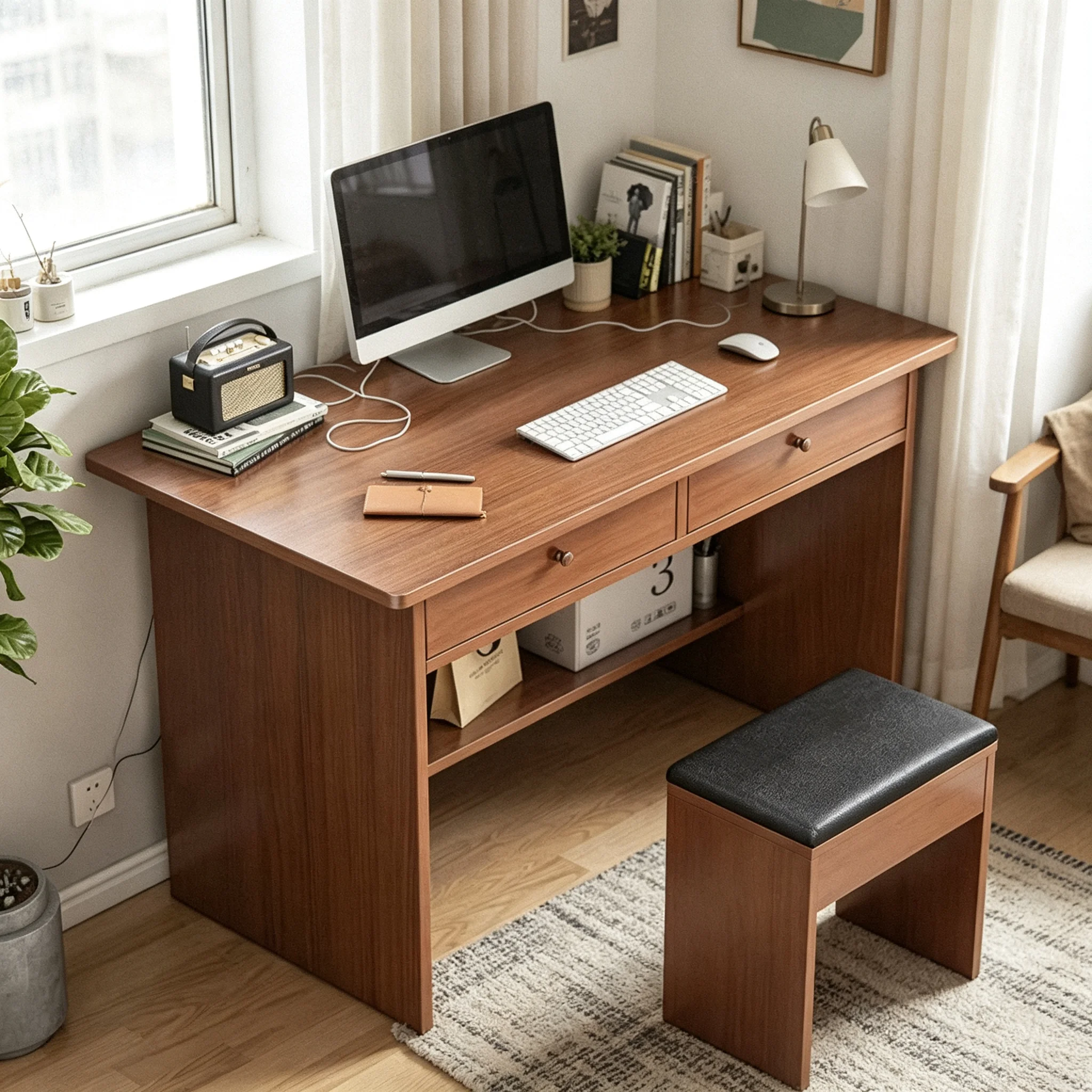 AOLIVIYA Gaming PC Desk Office Study Table Writing Student Household Simple Small Unit Computer Desktop