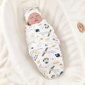 High Elasticity Baby Surrender Style Shock-absorbing Newborn Swaddle Cloth Kick Resistant…