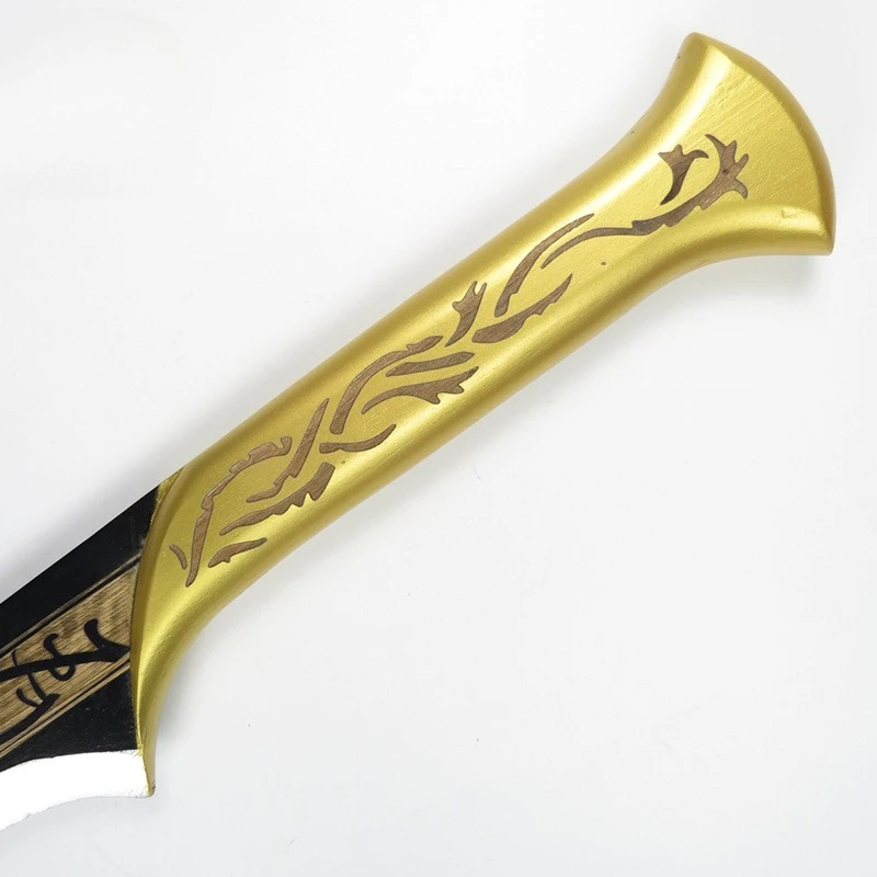Espadas de rey elfo de madera de 97cm/38,19 pulgadas, práctica de entrenamiento, periféricos de juego de Cosplay, modelo Hobbit, adornos, juguetes, accesorios, exhibición al aire libre