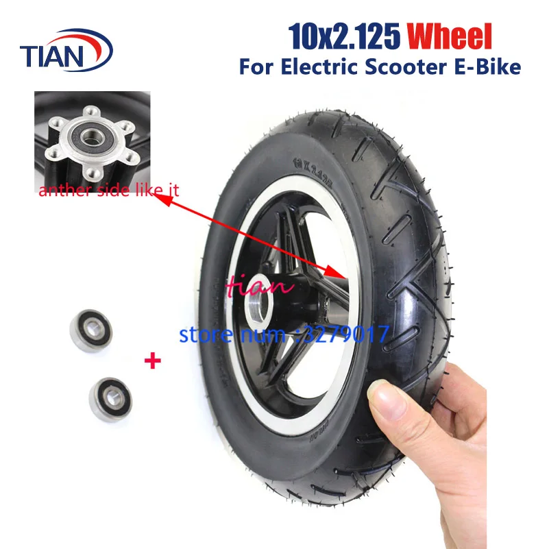 Electric Scooter 10x2.125 Wheel Rim 10 Inch Scooter Wheel Hub Alumnium Alloy Wheel Frame for 10x2.125 Tire Electric Scooter