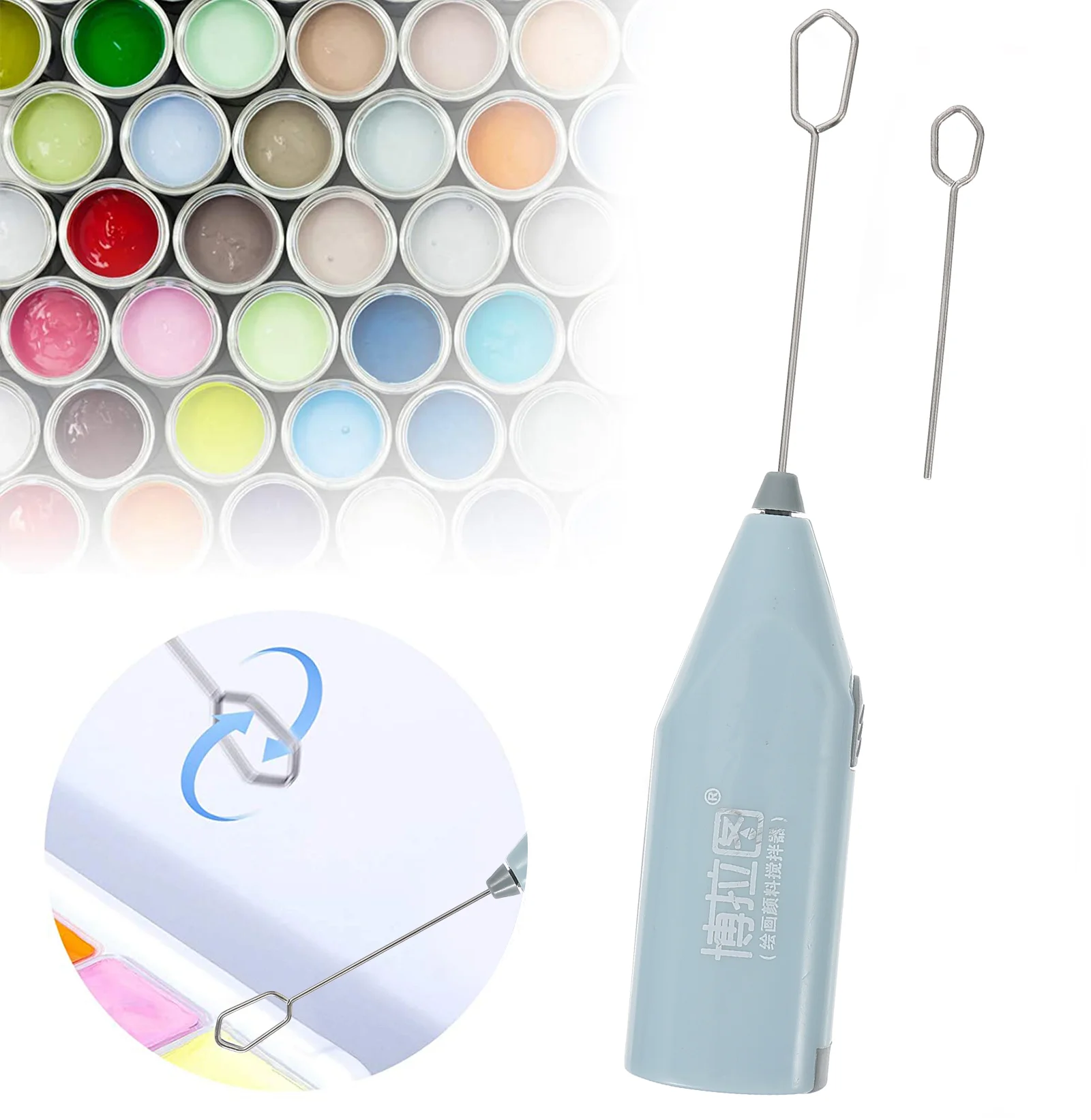 Color Blending Tool Paint Shaker Epoxy Pigments Mixing Manual Electric Mixer Blender