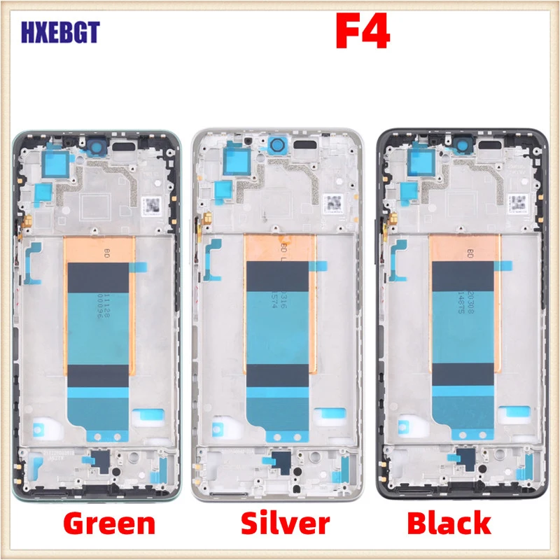 New For Xiaomi Poco F4 LCD Front Housing Middle Frame Bezel Plate With Power Volume Buttons F 4 Smartphone Repair Parts