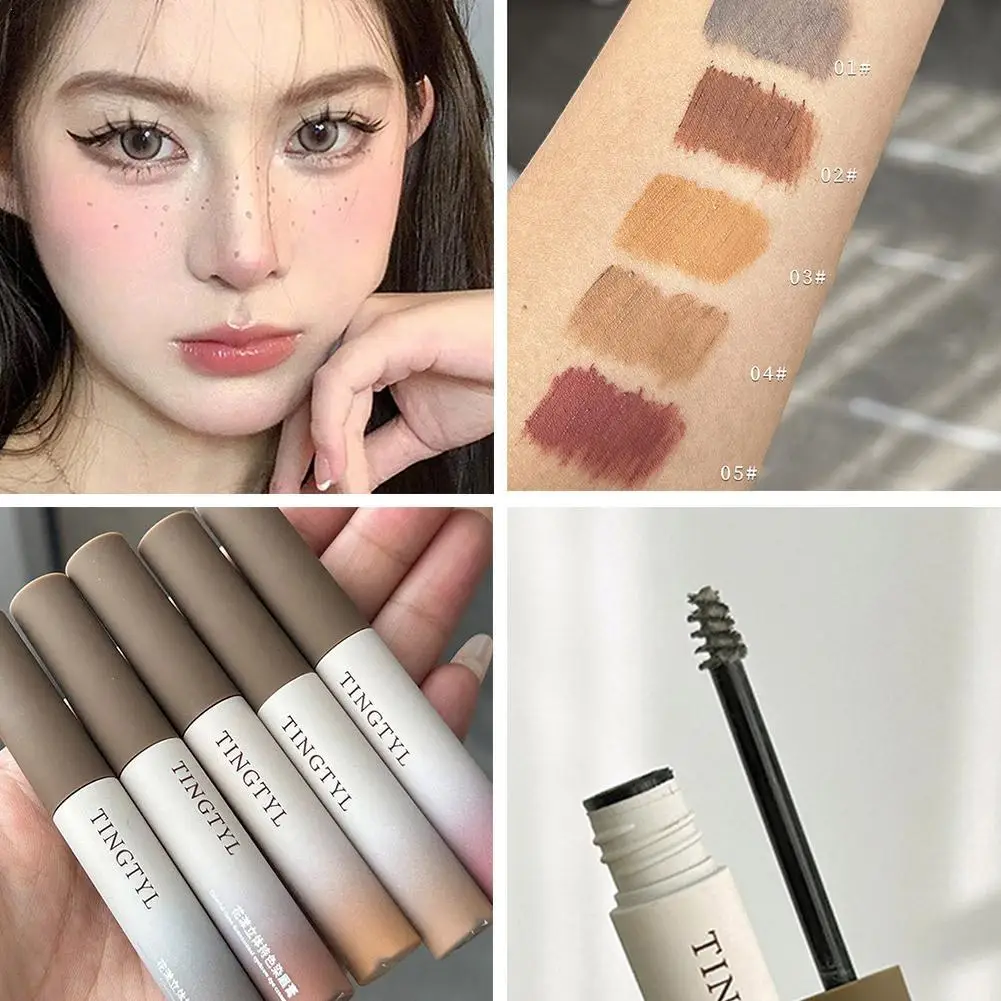 ครีมเจลเขียนคิ้วพร้อมแปรงกันน้ำสีสวยติดทนนานย้อมสีง่ายงานประดิษฐ์ทำด้วยตัวเองเครื่องสำอางทำสีสักคิ้วธรรมชาติ