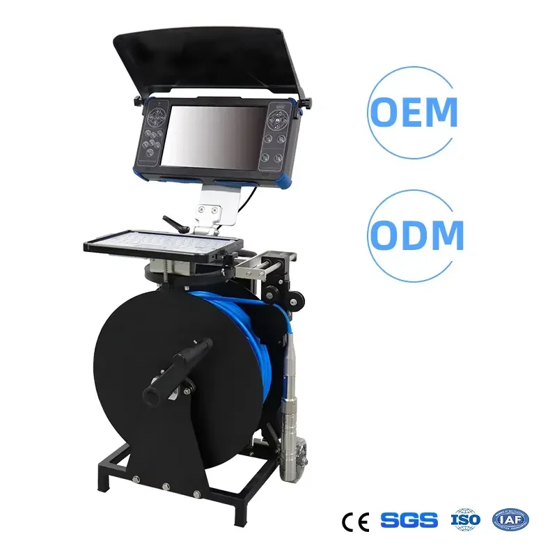 Factory Custom Water Well 32mm 200m 10.1 FHD Screen Industrial Drilling Lens Depth Inspection Underwater Well